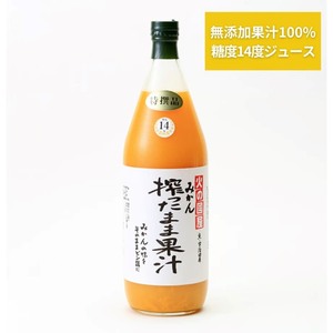 みかんジュース 火の國屋 搾ったまま 無添加 みかんジュース【2本】
