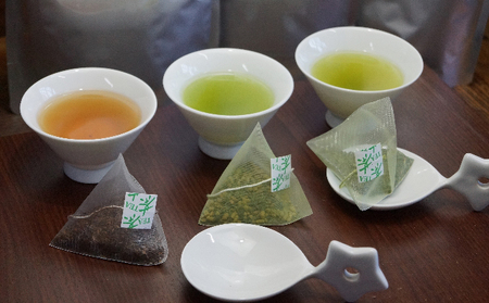 宇治茶ティーバッグとかわいいティーバッグ置き お茶 緑茶 飲料類 玄米茶 ほうじ茶 