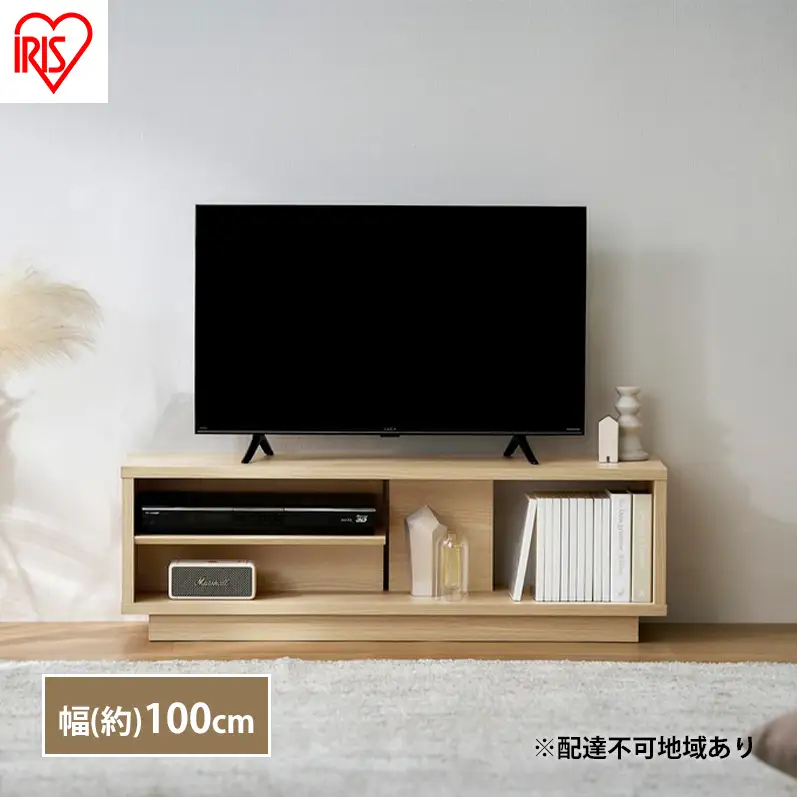 テレビ台 幅100 OTS-100SR ナチュラル アイリスオーヤマ