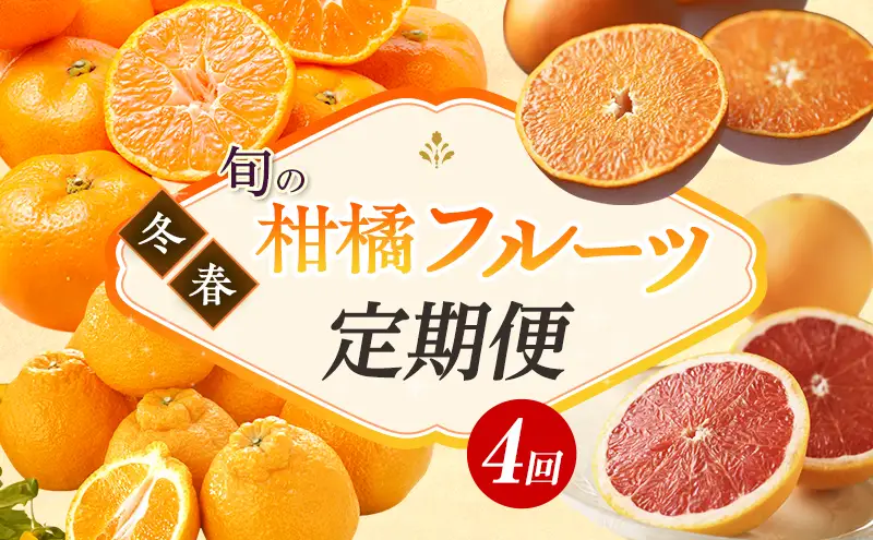 みかん 柑橘定期便 4回 1〜4月 青島 せとか 不知火 みかん