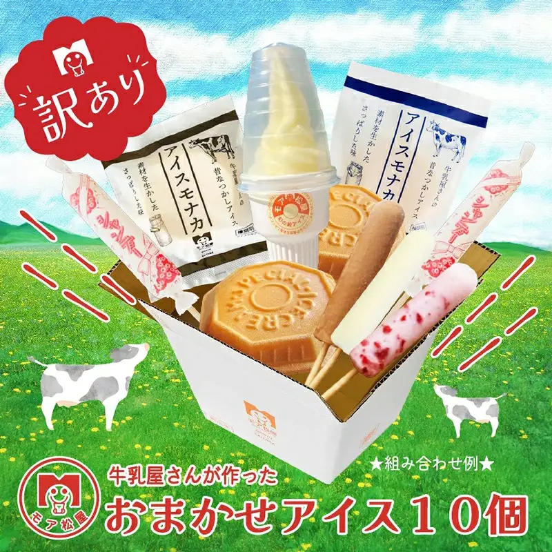 【毎月数量限定】訳あり アイス おまかせ 10個 詰め合わせセット アイス