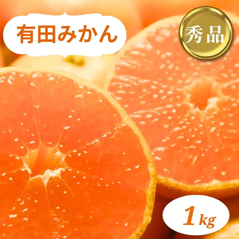 和歌山県産 有田みかん 1kg 秀品【ミカン 有田みかん 和歌山 有田 秀品】※2026年10月中旬～2027年1月中旬頃に順次発送予定【smt003A】