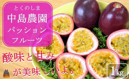 《今が旬！》とくのしま中島農園さんのパッションフルーツ 1kg  果物 フルーツ 奄美 徳之島