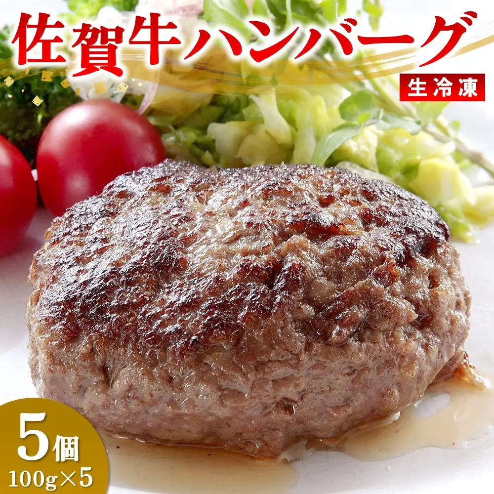 レンジで簡単調理!佐賀牛ハンバーグ(生冷凍)(H106201)