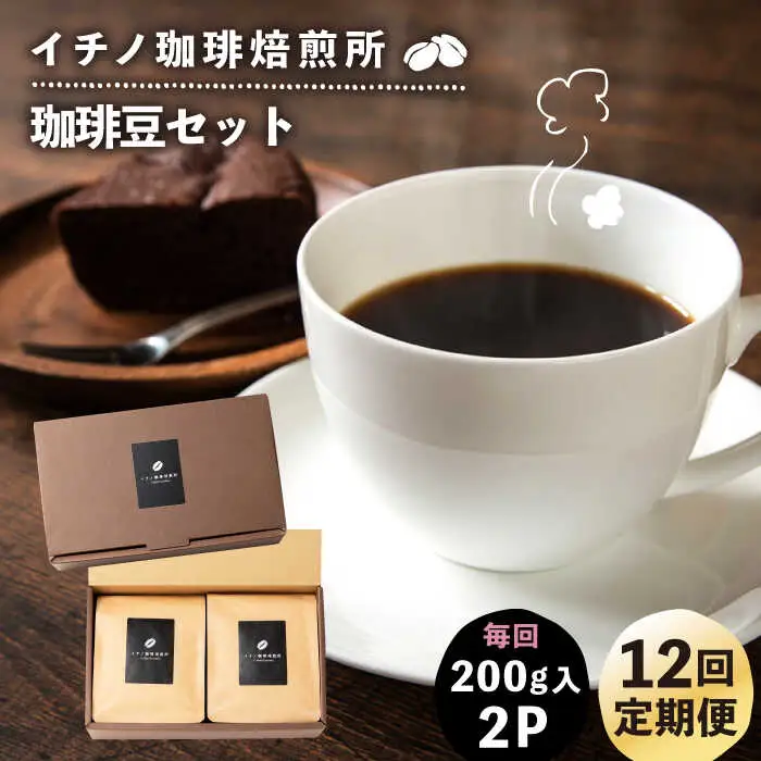 【全12回定期便】コーヒー豆のセット 200g×2パック（粉も選べる）[JEQ029] コーヒー 珈琲