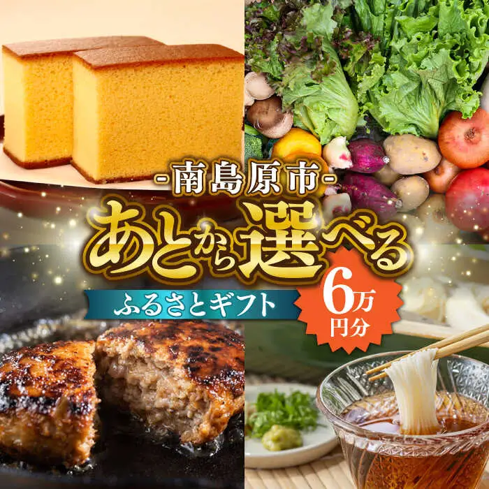 【あとから選べる】南島原市 ふるさとギフト 6万円分 / 寄付 あとから寄附 あとからギフト あとからセレクト あとからチョイス あとから選べる 長崎県 駆け込み寄附 後から選べる 後から選べるギフト 後からセレクト 先に寄付 6万円 60000円 [SZX003]