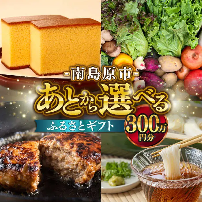 【あとから選べる】南島原市 ふるさとギフト 300万円分 / 寄付 あとから寄附 あとからギフト あとからセレクト あとからチョイス あとから選べる 長崎県 駆け込み寄附 後から選べる 後から選べるギフト 後からセレクト 先に寄付 300万円 3000000円 [SZX014]