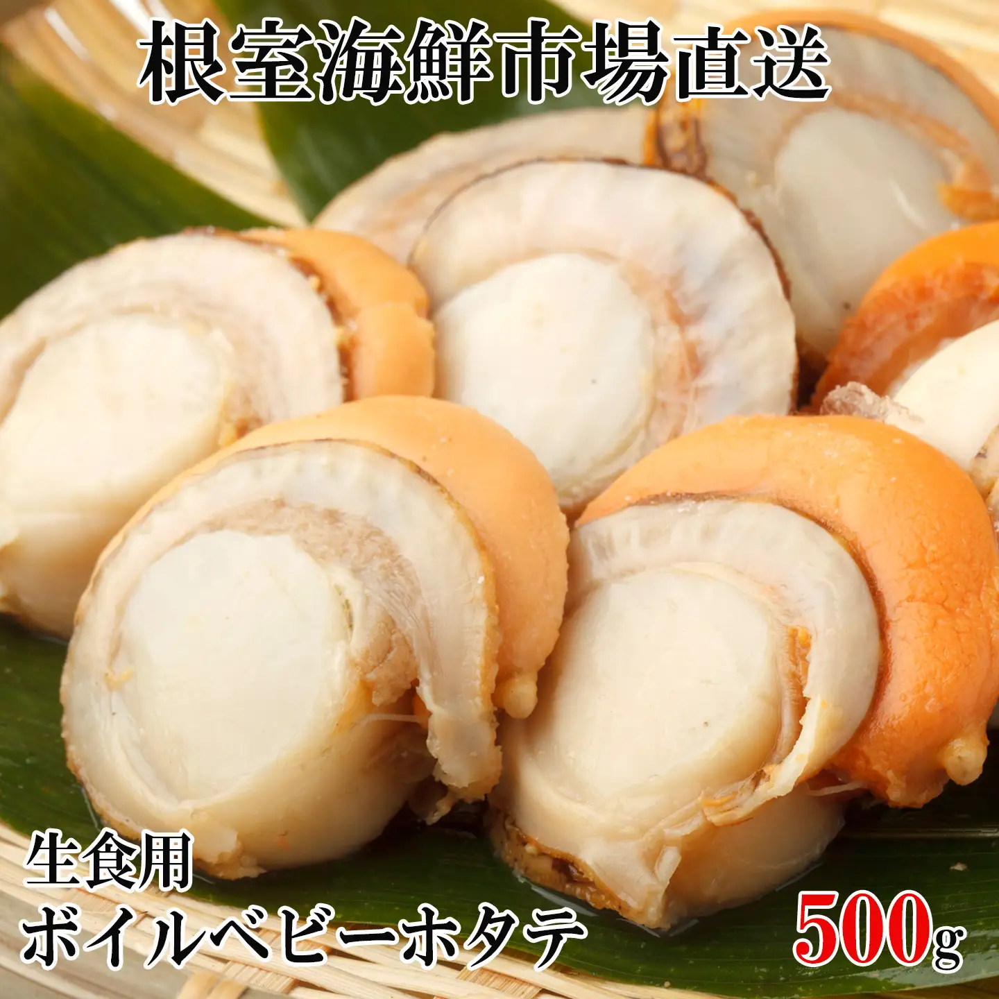 生食用ボイル済ベビーほたて500g(75～100玉) G-11036