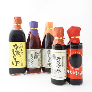 調味料 しょうゆ 5種 5本セット [BRBE035]
