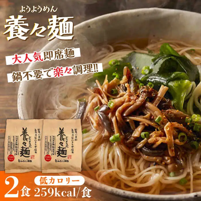 【誕生以来20年のロングセラー！】養々麺 2食セット / ようようめん 長崎 養々麺 即席 にゅう麺 にゅうめん きのこ / 南島原市 / 雲仙きのこ本舗 [SBJ007]