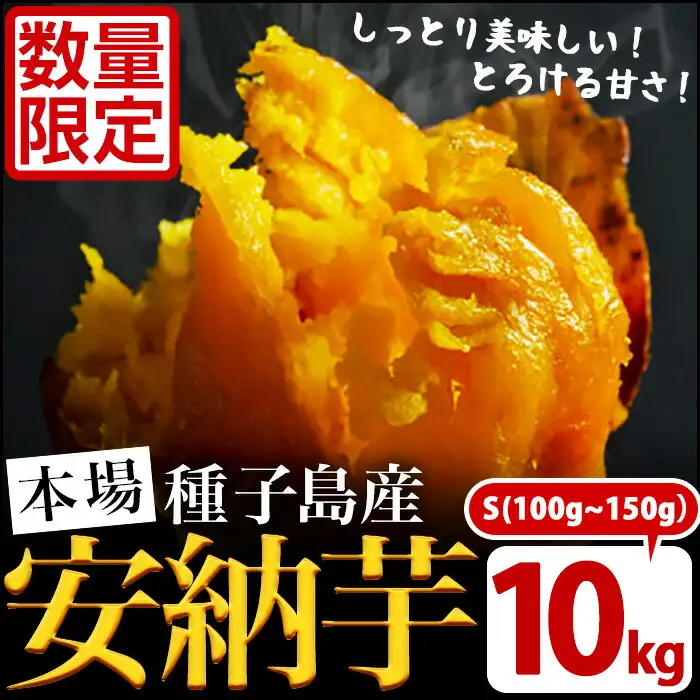 安納芋 Sサイズ・10kg 紅 さつまいも 数量限定 種子島産 【JA種子屋久】n230