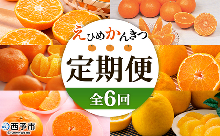 【先行予約】＜2026年11月発送開始 えひめかんきつ定期便 全6回＞ 果物 フルーツ みかん ミカン 蜜柑 日の丸みかん 紅まどんな 伊予柑 いよかん デコポン せとか 河内晩柑 かわちばんかん 愛媛県観光物産協会 愛媛県 西予市【常温】『2026年11月に第1回目を順次出荷予定』OEK0001