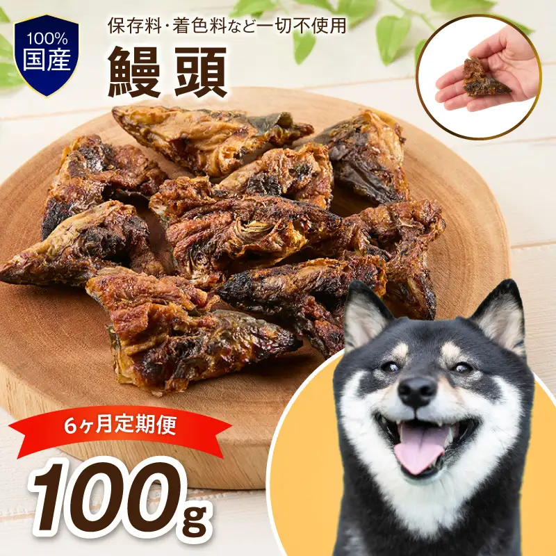 ペットフード研究所 鰻頭 毎月100g×6回定期便 最初の月+100g【087C-123】