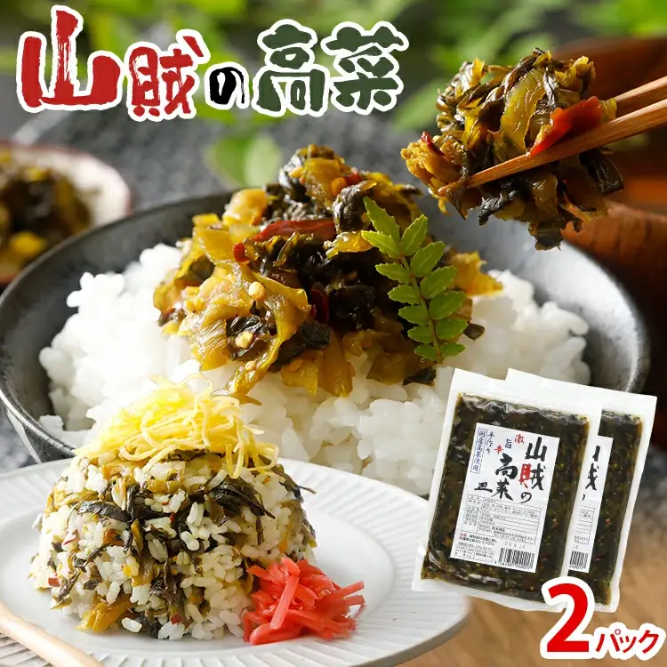 辛子高菜 240g×2パック（480g） 山賊の高菜