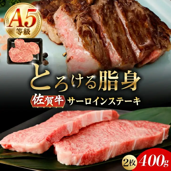 佐賀牛 サーロインステーキ 2枚/ナチュラルフーズ [UBH101]ステーキ