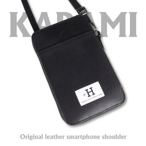ラフテール【karami 空身】スマートフォンショルダー　漆黒(ブラック)　　CW-KM-BK_装飾品・工芸品  鞄・バッグ かばん カバン_【1525251】