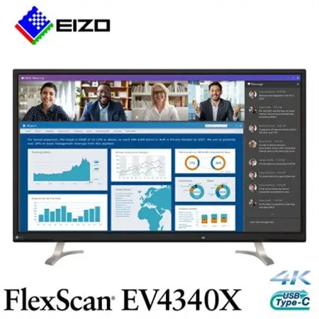 【国内生産】EIZO 大画面42.5型4K 液晶モニター FlexScan EV4340X ブラック_家電製品 パソコン・周辺機器  _【1512979】