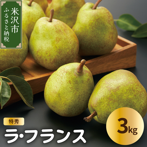 先行予約 令和8年産 ラ・フランス 特秀 約3kg 7～10玉 ラフランス