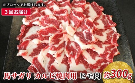 馬肉 サガリ 熊本 馬肉【300g】【定期便3回】