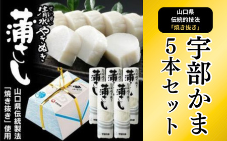かまぼこ 清水やきぬき・蒲さし 5本セット BTBY008かまぼこ