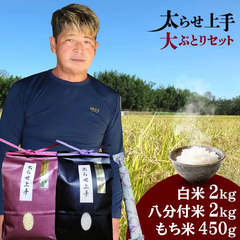 大ぶとりセット【太らせ上手（白米＋もち米＋八分付き）】