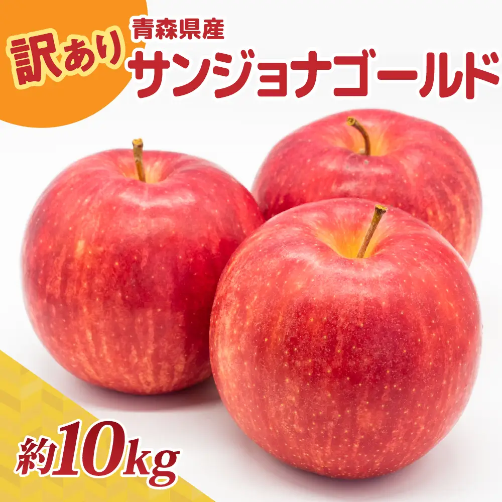 【10月後半以降順次発送】 りんご 約10kg 訳あり サンジョナゴールド 青森県産 りんご