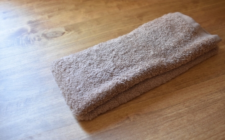 factory towel face　今治タオル認定フェイスタオル 4枚セット ブラウン【n0508-br_mut_A】