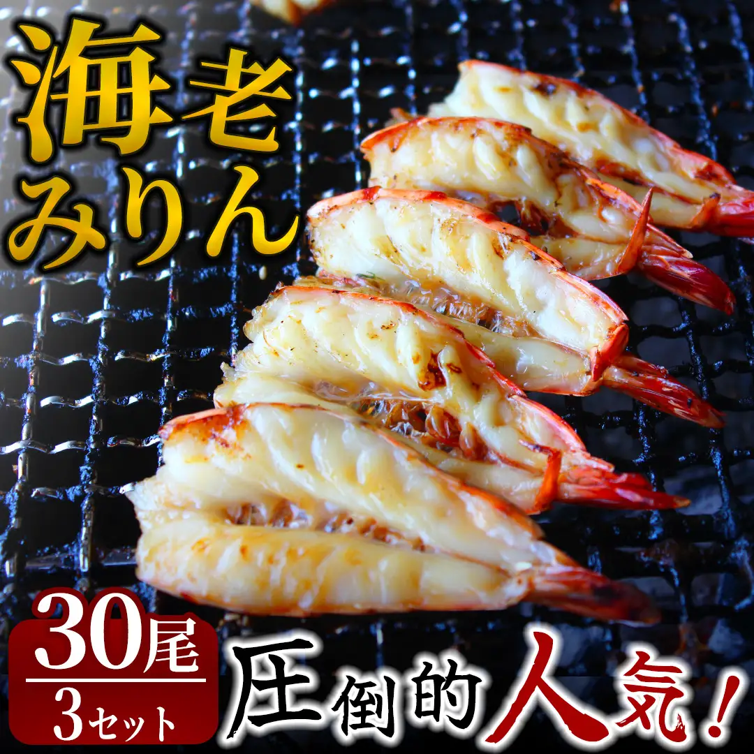 旭洋丸水産手作り干物 海老みりん 3セット【 干物 】