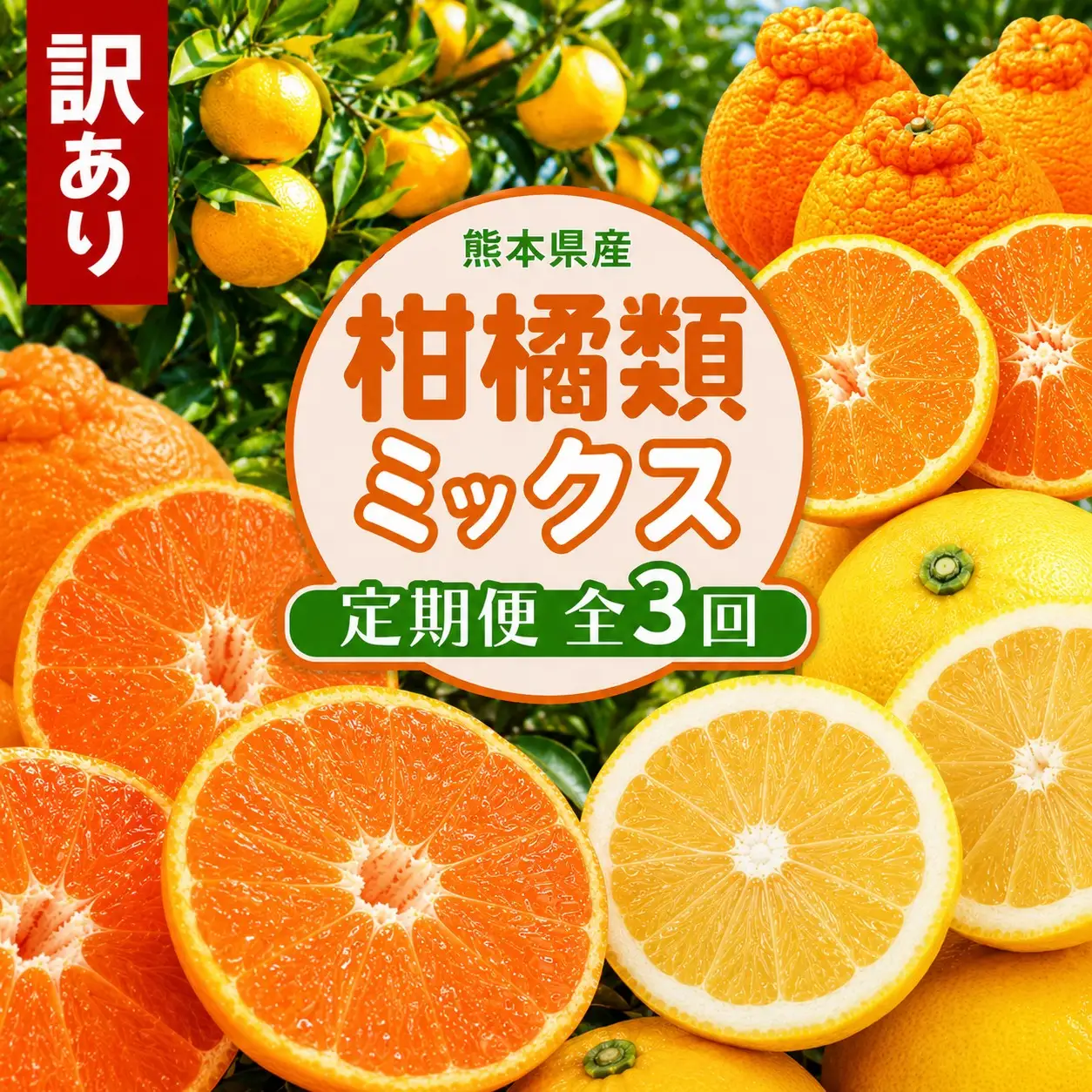 【3回定期便】柑橘類定期便（みかん・不知火・河内晩柑） 後藤農園
