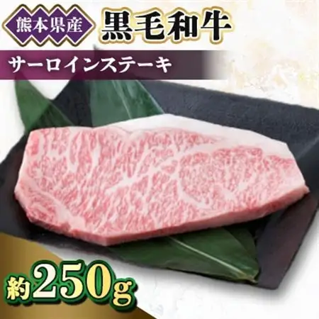 【黒毛和牛】熊本県産　サーロインステーキ　250g　(美里町)_肉 ステーキ 牛肉 ビーフステーキ  肉 黒毛和牛 牛肉 _【配送不可地域：離島】【1527969】