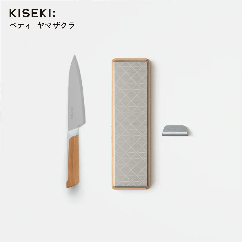 日本初超硬合金 KISEKI:ペティナイフ・ダイヤモンド砥石セット