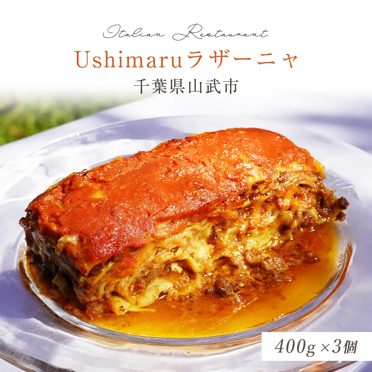 Ushimaruラザーニャ 約400g×3個 SMBM003