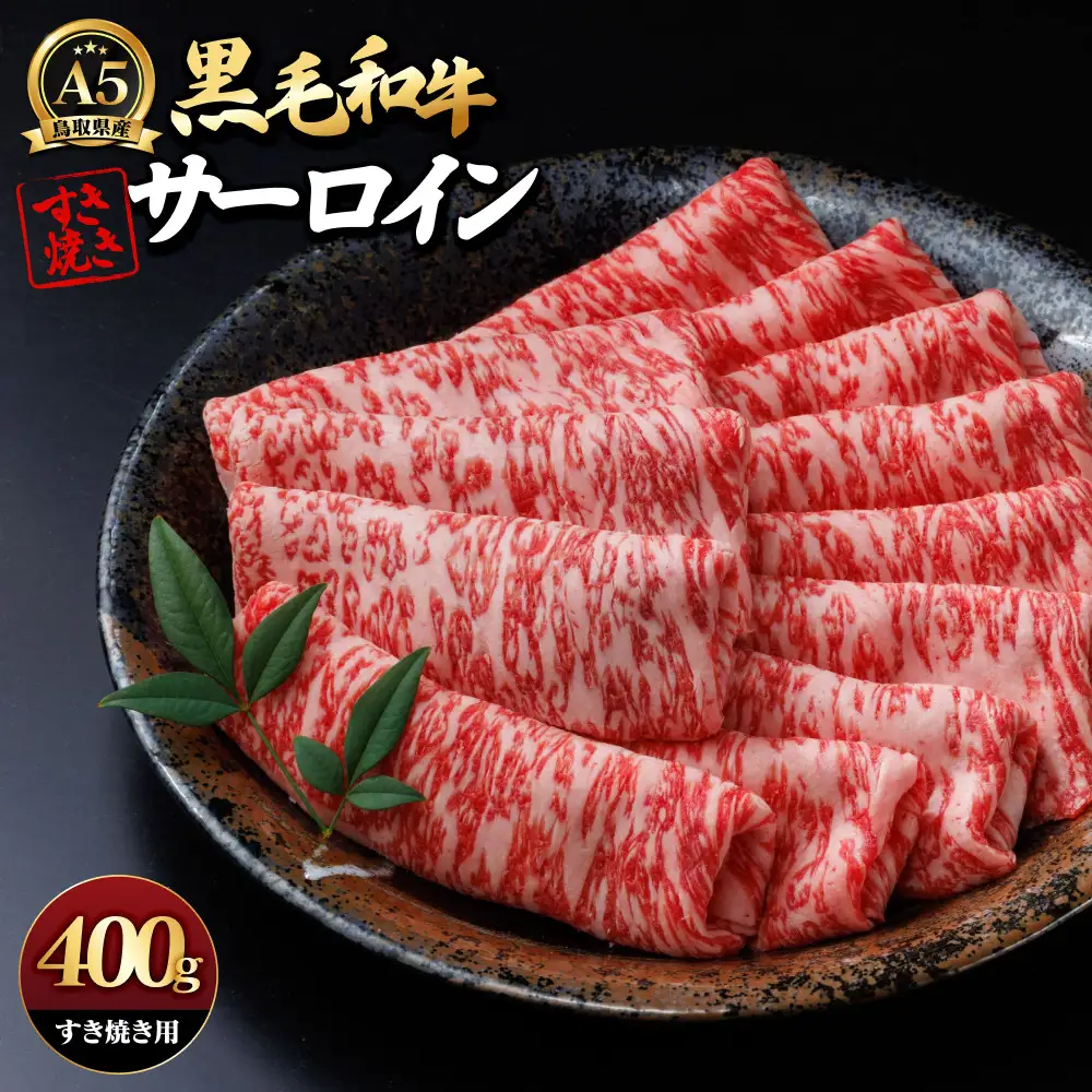 A5鳥取県産黒毛和牛サーロイン すき焼き用(計400g) 【鳥取県 境港市】