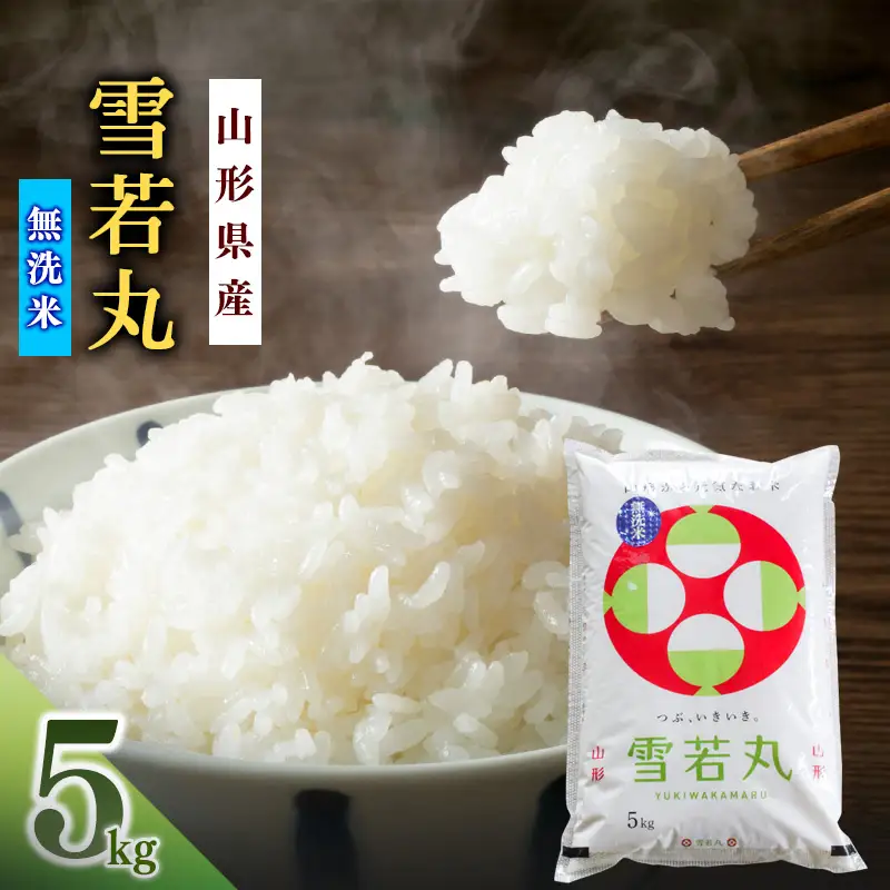 【10営業日以内発送】令和7年産 雪若丸 無洗米 5kg 2025年産 山形県産　018-C-SR007