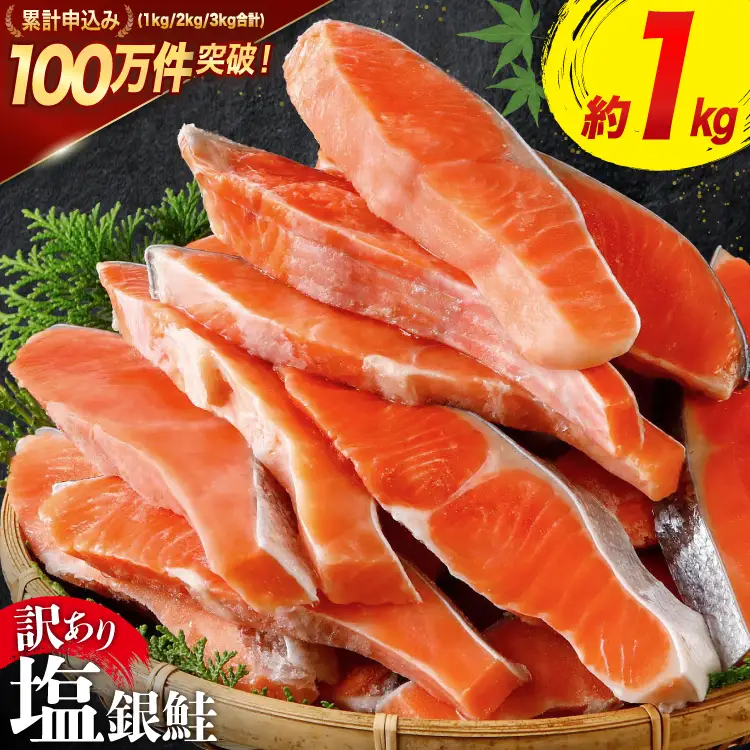 訳あり 銀鮭 切身 約1kg  サケ しゃけ 魚 鮭