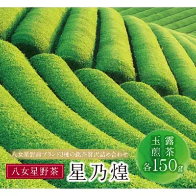 Z26-07 八女星野「星乃煌」(玉露・煎茶 各150g) 緑茶