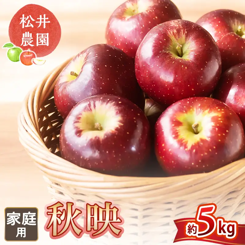りんご 家庭用 秋映 5kg 信州りんご リンゴ 