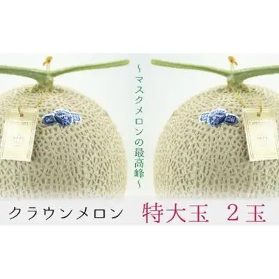 クラウンメロン 白等級 特大玉 2玉 フルーツ メロン