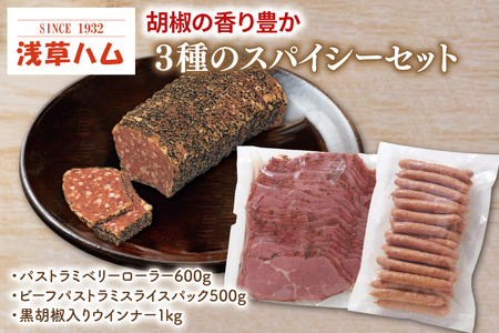 胡椒の香り豊か　３種のスパイシーセット【おつまみ お酒のお供 ピリカラ】(AR204)