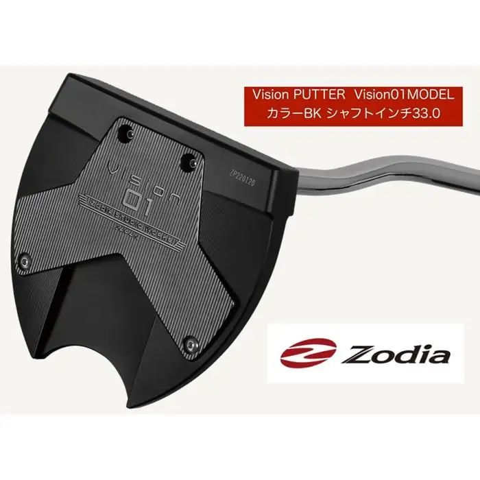ゾディア（Zodia） パター Vision PUTTER  Vision01MODEL カラーBK シャフトインチ33.0