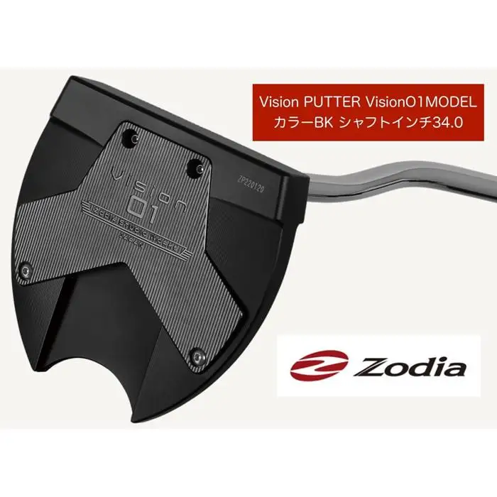 ゾディア（Zodia） パター Vision PUTTER  Vision01MODEL カラーBK シャフトインチ34.0