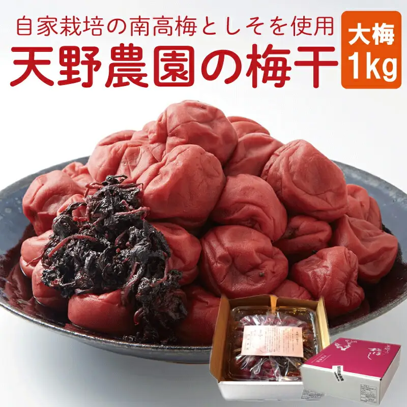 【 梅干し 】 梅干 1kg 大梅 保存料不使用