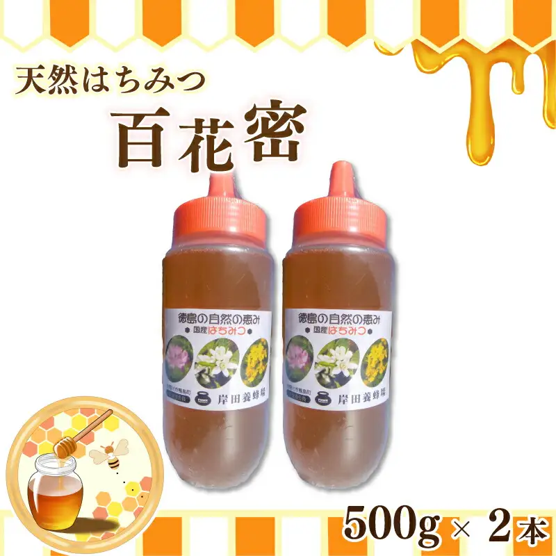 はちみつ 百花蜜 500g × 2本 ボトル | はちみつ