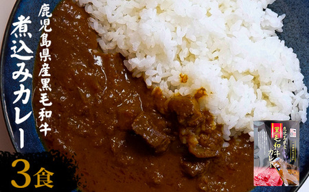 ZS-530【訳あり】鹿児島県産黒毛和牛カレー 3袋