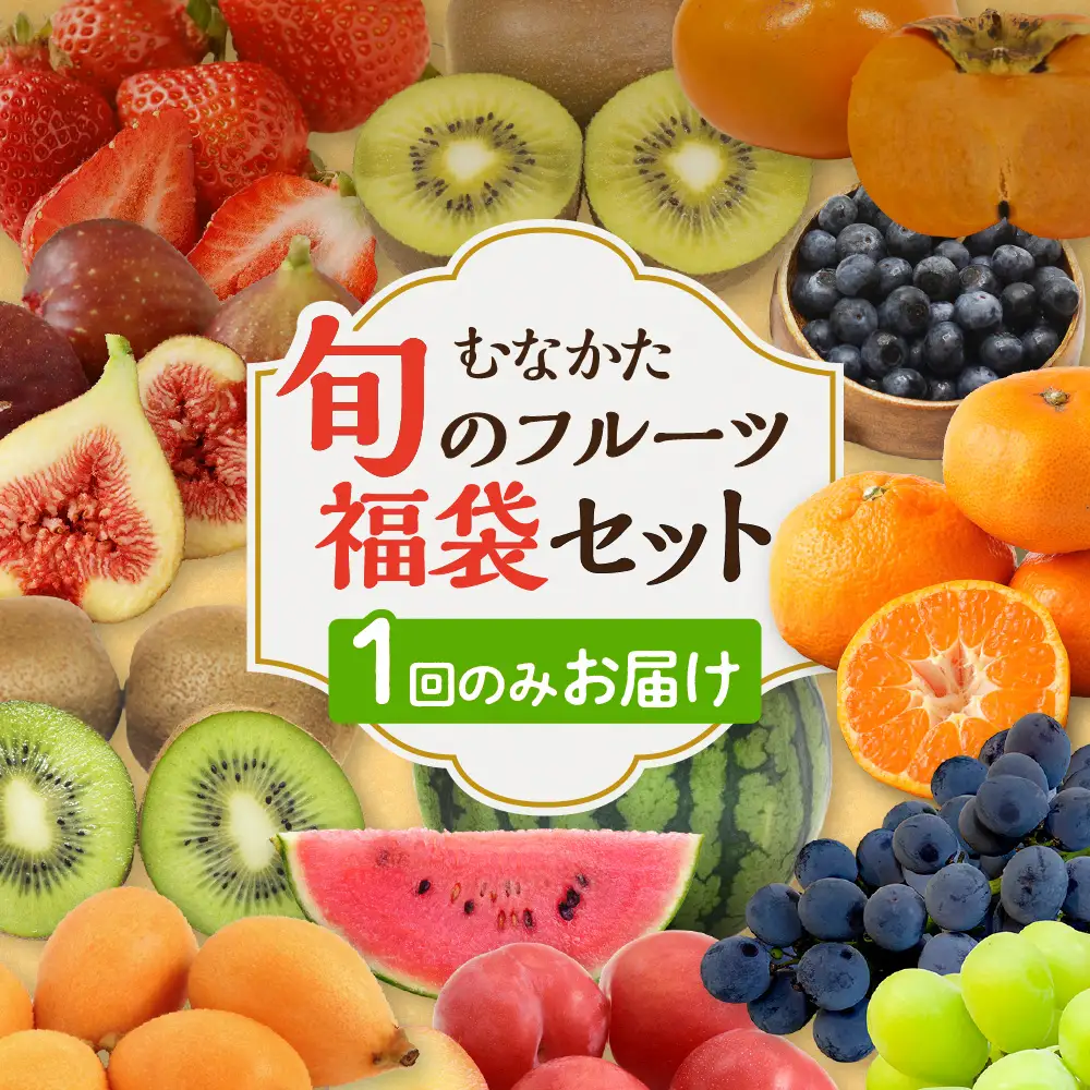 何が届くかお楽しみ！むなかた旬のフルーツ福袋セット【JAほたるの里】_HA1541