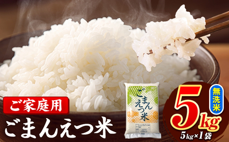 ごまんえつ米 5kg 米 こめ 無洗米 家庭用 熊本県 長洲町 くまもと おうちご飯 返礼品 数量 限定 ブレンド米 数量限定 送料無料 国内産 熊本県産 訳あり 常温 配送 《7-14日以内に出荷予定(土日祝を除く)》
