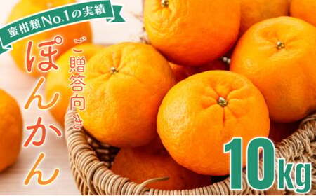 「先行予約」東洋町の完熟ポンカン＜10kg＞　U109 【合同会社松本家】