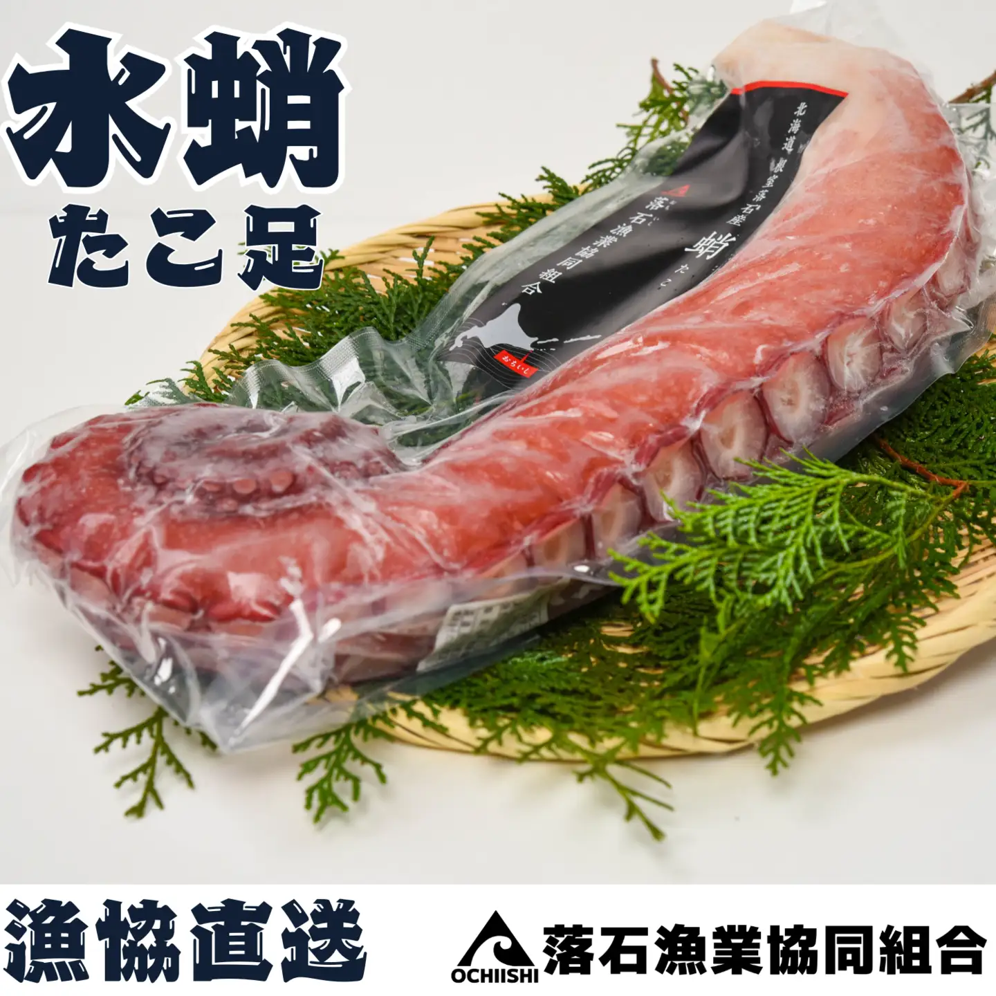 【北海道根室産】ボイル水たこ足1本(1kg) A-20007