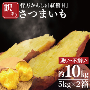 【2026年12月より順次発送】【訳あり】行方かんしょ「紅優甘」さつまいも約10kg(洗い・不揃い)｜さつまいも サツマイモ さつま芋 お芋 紅優甘 行方かんしょ 訳あり わけあり 訳アリ 茨城県 行方市(AE-95)