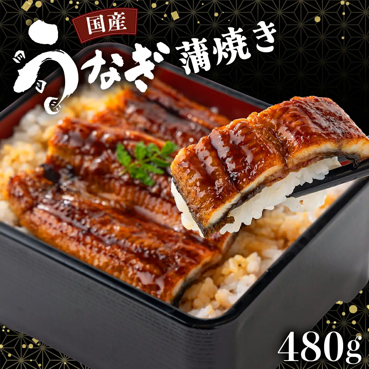 国産うなぎ蒲焼 合計480g（120g×4尾）U006 【東洋町うなぎ株式会社】